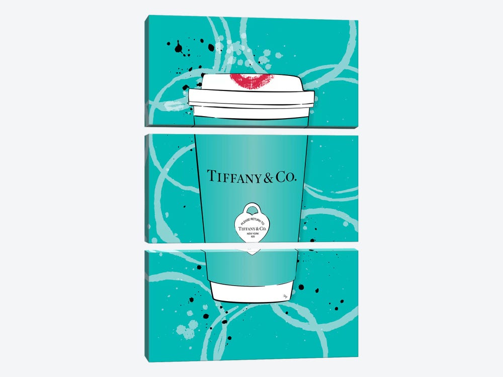 Tiffany Coffee by Martina Pavlova 3-piece Canvas Artwork