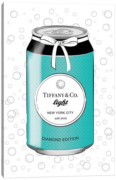 Tiffany Drink Canvas Art Print - Martina Pavlova Fashion Brands