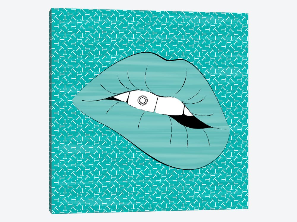 Tiffany Lips by Martina Pavlova 1-piece Canvas Artwork
