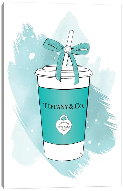 Tiffany Soft Drink Canvas Art Print - Martina Pavlova Fashion Brands