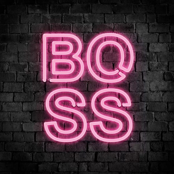 Black & Pink: Neon Boss by Martina Pavlova