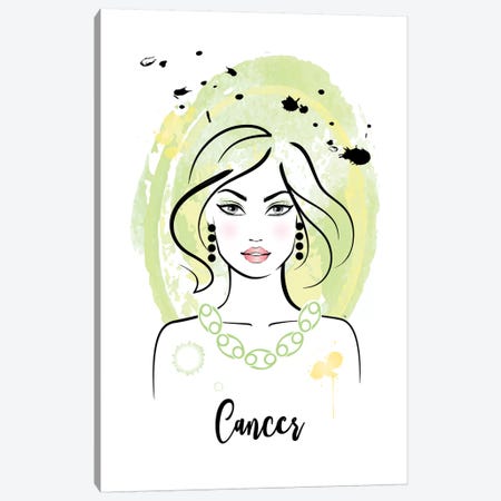 Cancer Horoscope Sign Canvas Print #PAV538} by Martina Pavlova Canvas Print