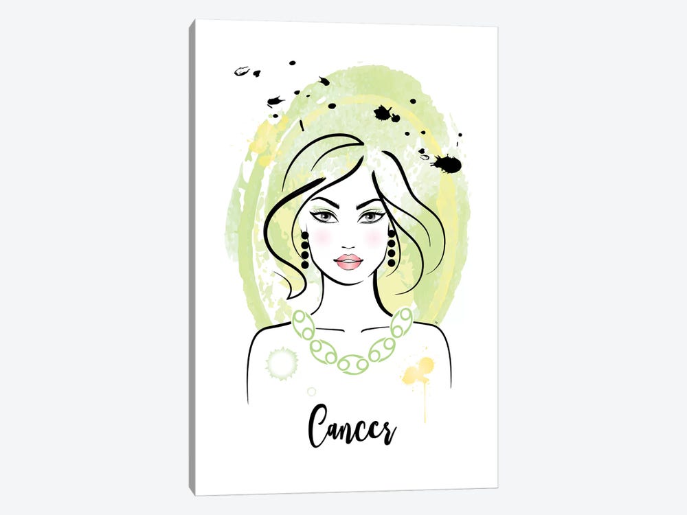 Cancer Horoscope Sign by Martina Pavlova 1-piece Art Print