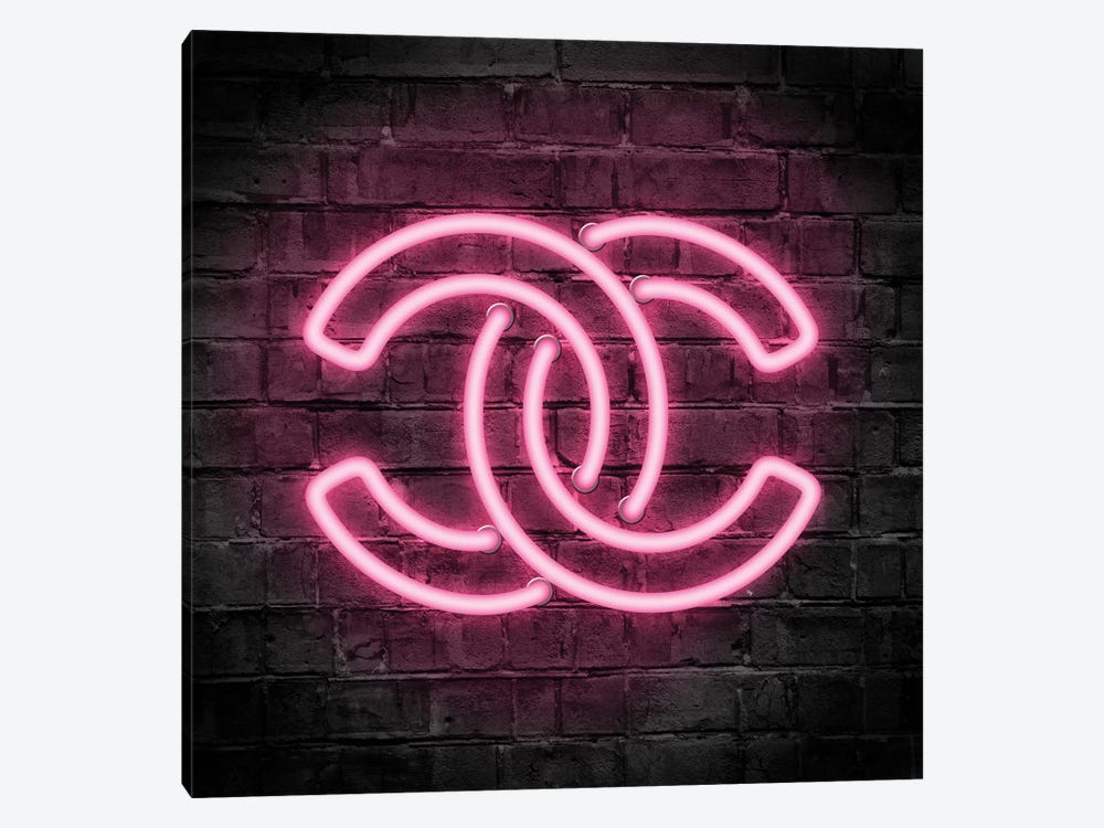 Pink Chanel Logo Art Print by Martina Pavlova