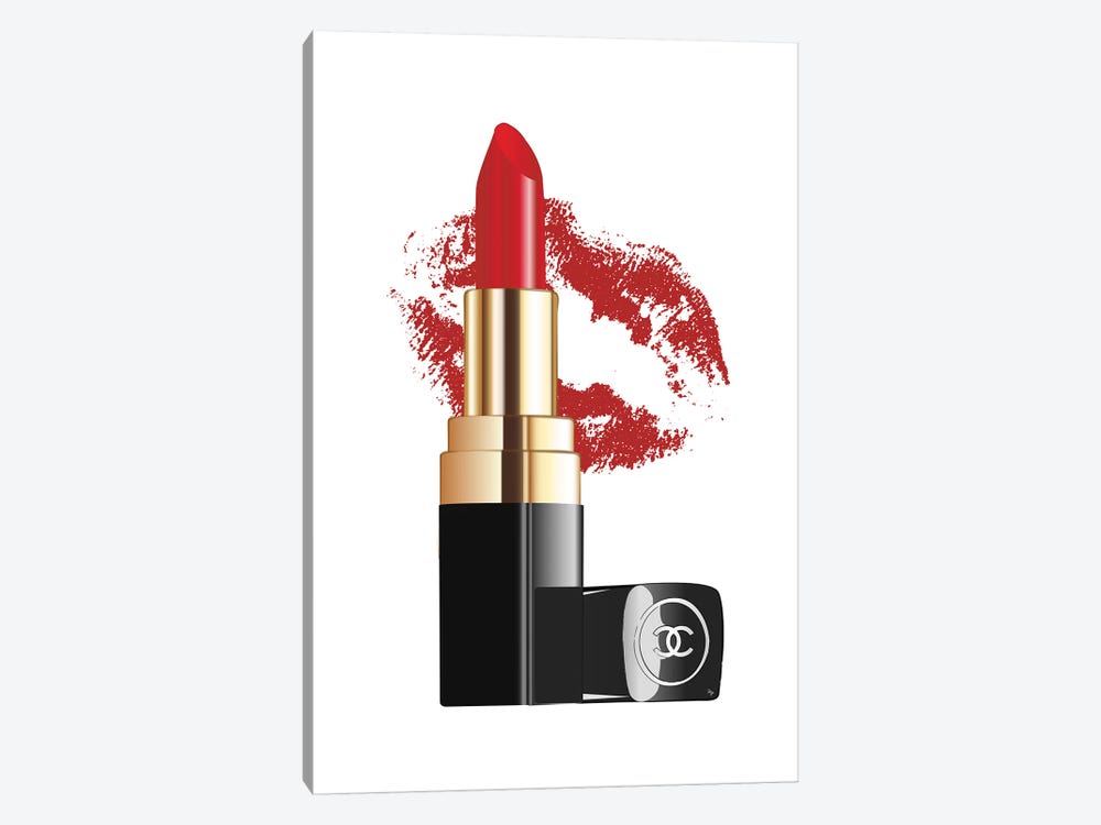 Chanel Lipstick Poster - Pink lipstick 