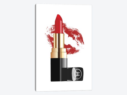 Chanel Lipstick Art Print by Martina Pavlova | iCanvas