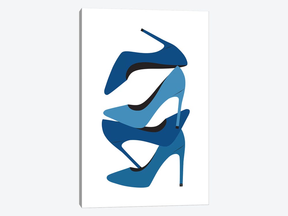 Blue Heels by Martina Pavlova 1-piece Canvas Artwork