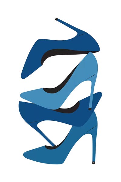 High Heels: Blue Heels by Martina Pavlova