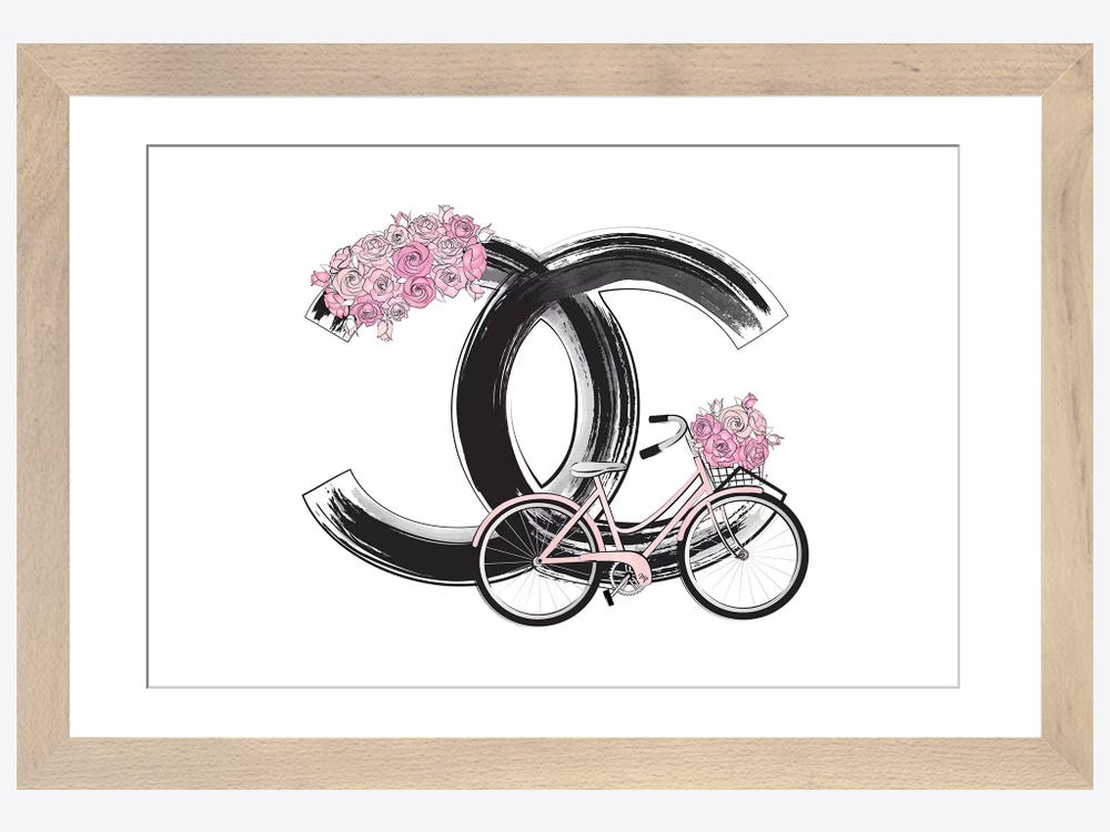 Chanel Bike Art Print by Martina Pavlova