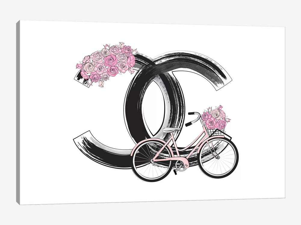 Chanel Bike by Martina Pavlova 1-piece Art Print