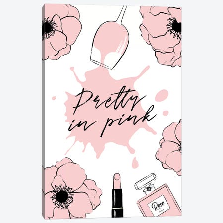 Pretty In Pink Canvas Print #PAV580} by Martina Pavlova Canvas Art