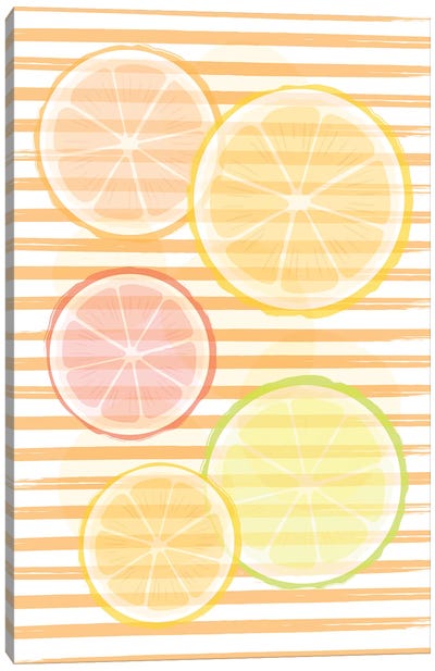 Citruses Canvas Art Print - Orange Art
