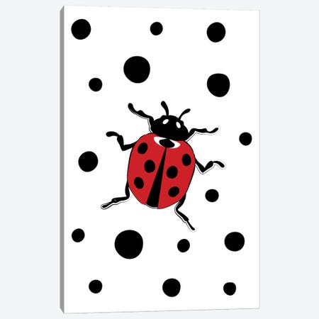 Dotty The Ladybug Canvas Print #PAV591} by Martina Pavlova Canvas Print