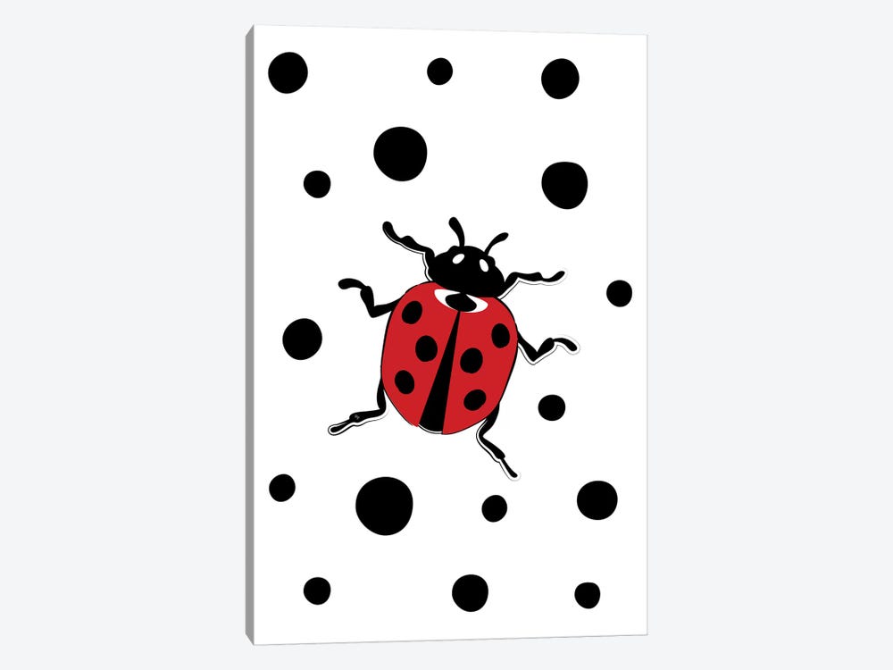 Dotty The Ladybug by Martina Pavlova 1-piece Canvas Artwork