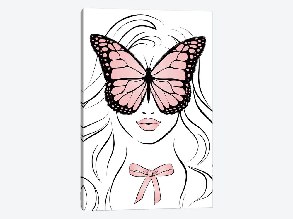 Seeing Butterfly by Martina Pavlova 1-piece Canvas Art