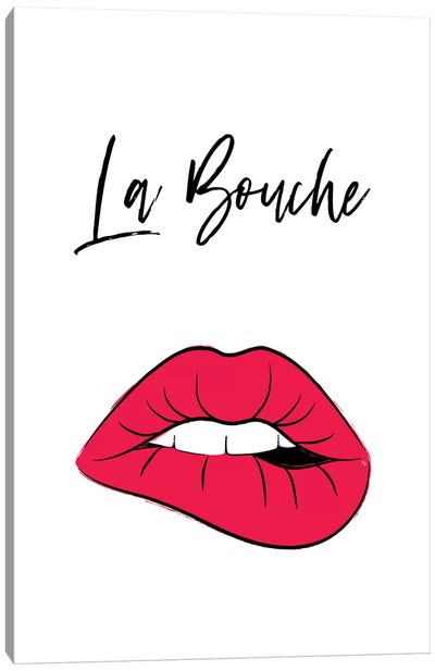 La Bouche Lips Canvas Art Print - Lips Art