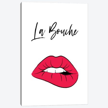 La Bouche Lips Canvas Print #PAV596} by Martina Pavlova Canvas Artwork