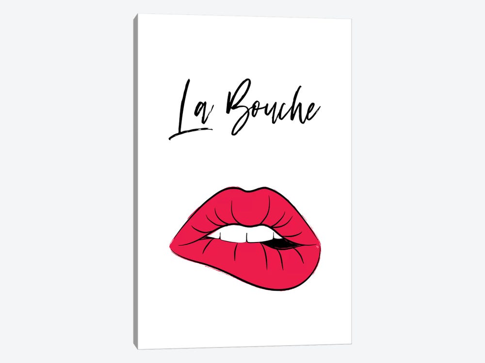 La Bouche Lips by Martina Pavlova 1-piece Canvas Art Print