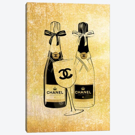 Chanel Champagne Canvas Print #PAV59} by Martina Pavlova Canvas Print