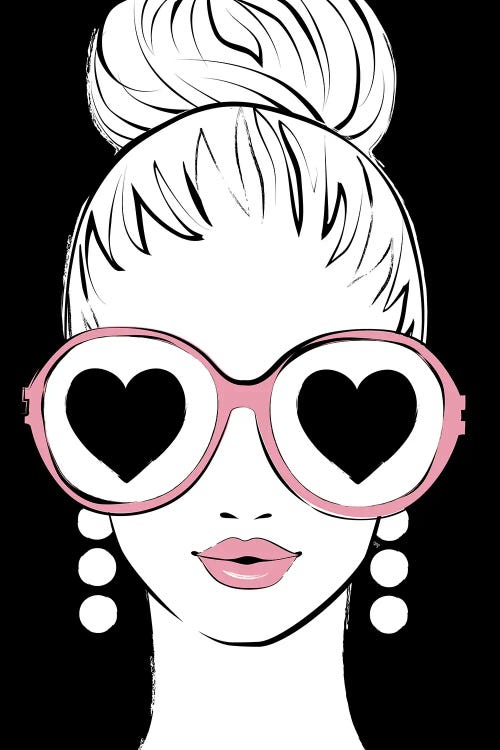 I See Love Black by Martina Pavlova wall art