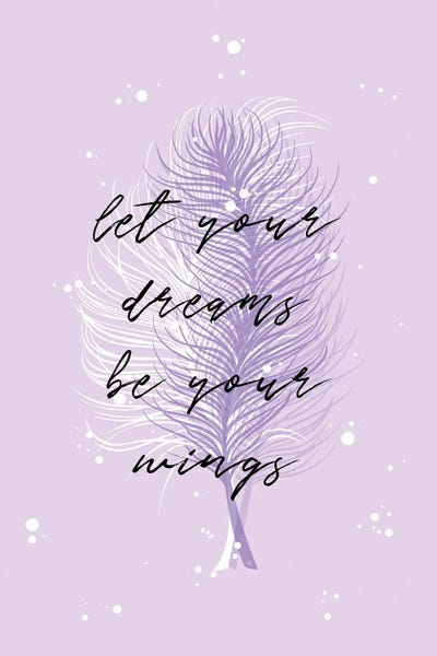 Feathers: Purple Feathers by Martina Pavlova