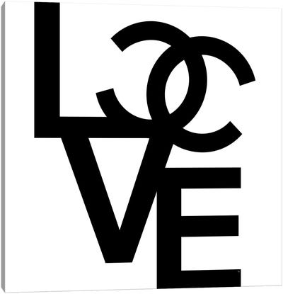 CC Love Canvas Art Print - Motivational Typography