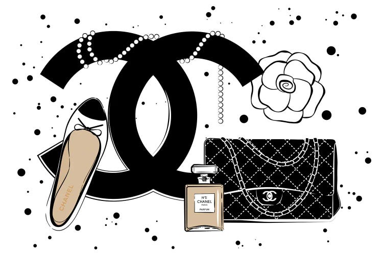 Martina Pavlova Canvas Art Prints - Chanel Items ( Fashion > Fashion Brands > Chanel art) - 40x60 in