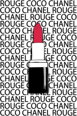 Chanel Rouge Canvas Artwork by Martina Pavlova | iCanvas