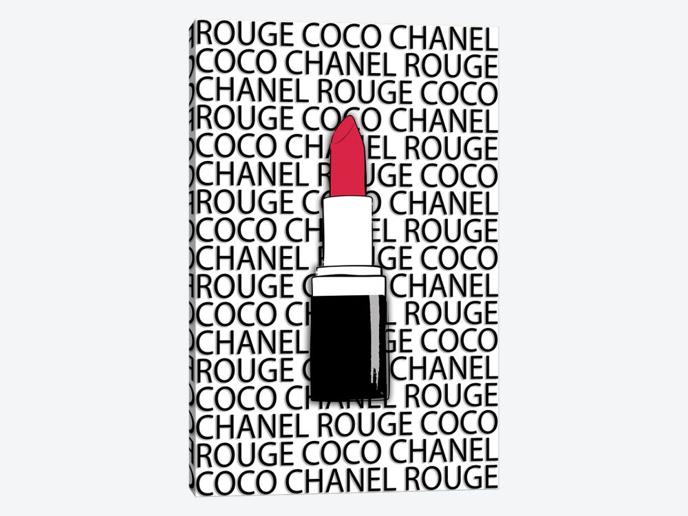 Chanel Rouge by Martina Pavlova 1-piece Canvas Artwork