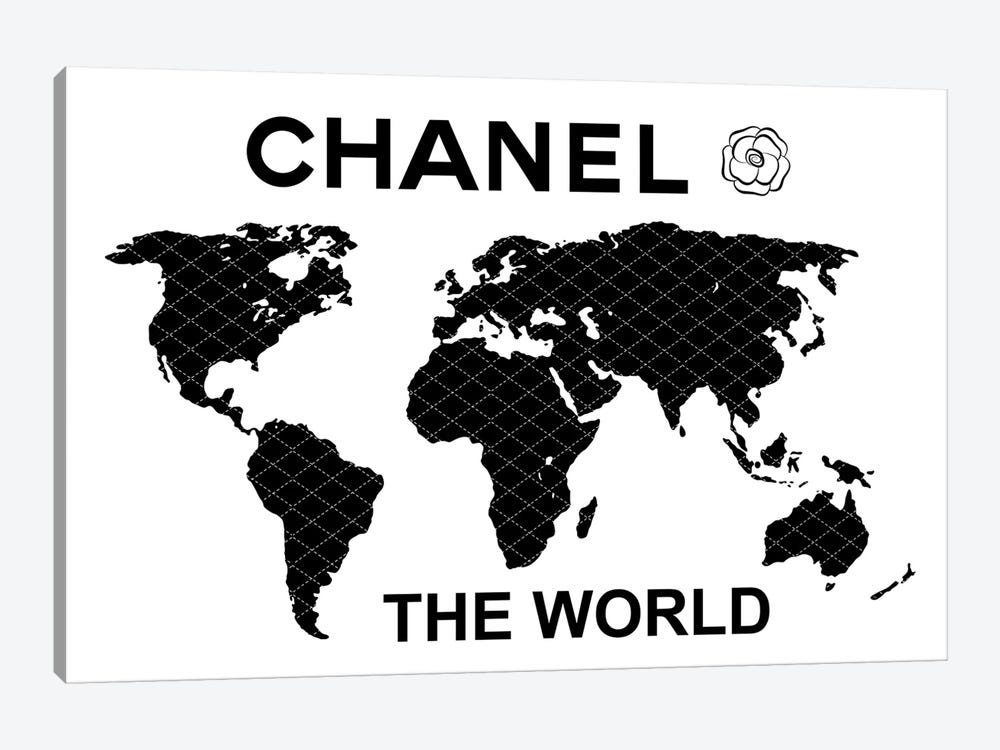 Chanel The World by Martina Pavlova 1-piece Canvas Art Print