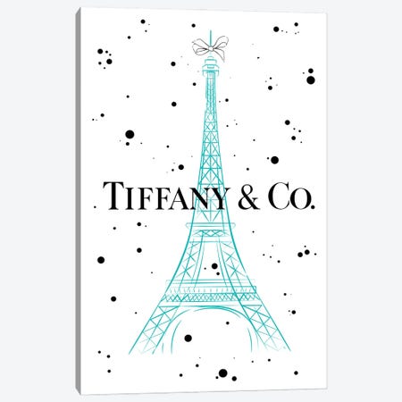 Tiffanys In Paris Canvas Print #PAV620} by Martina Pavlova Art Print
