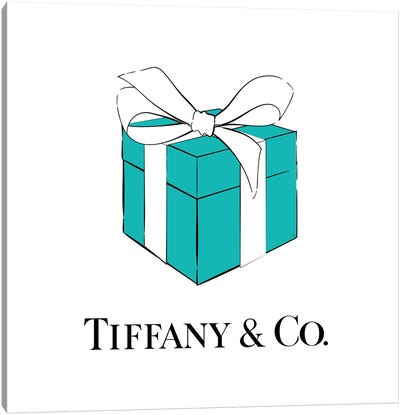 Iconic Tiffanys Canvas Art Print - Fashion Typography