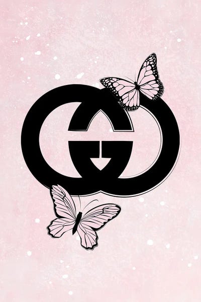 Pink Gucci Logo Canvas Artwork by 