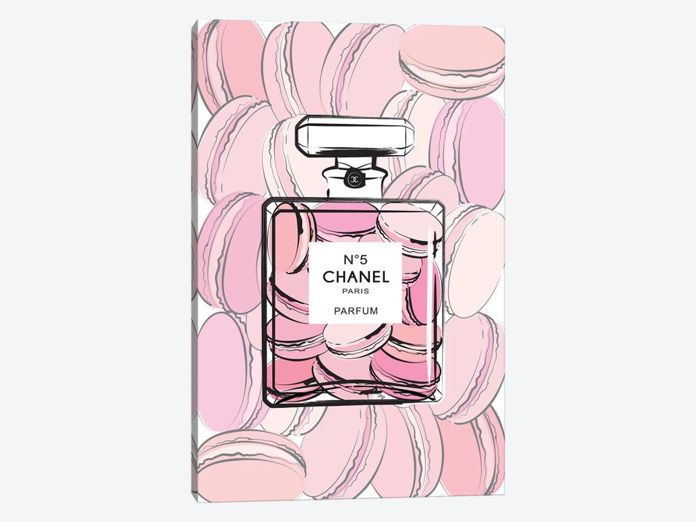 Chanel Macarons by Martina Pavlova 1-piece Canvas Print