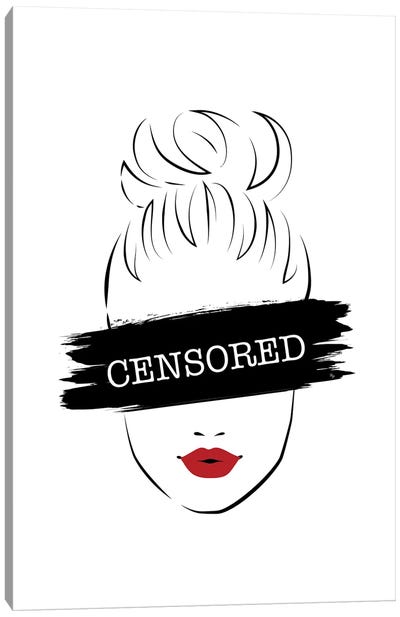 Censored Canvas Art Print - Fashion Forward
