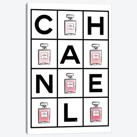 Chanel Perfumes Canvas Print #PAV63} by Martina Pavlova Canvas Art