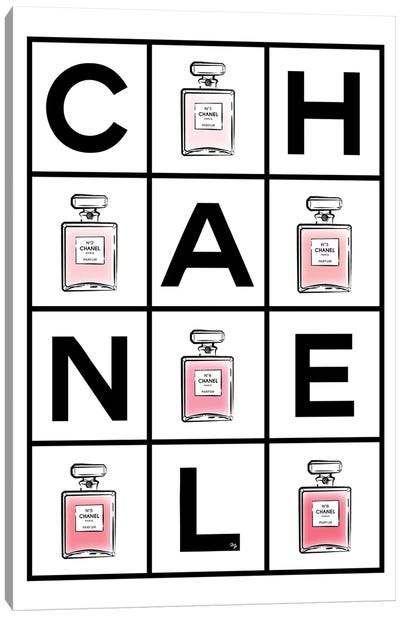 Chanel Perfumes Canvas Art Print - Style Icon