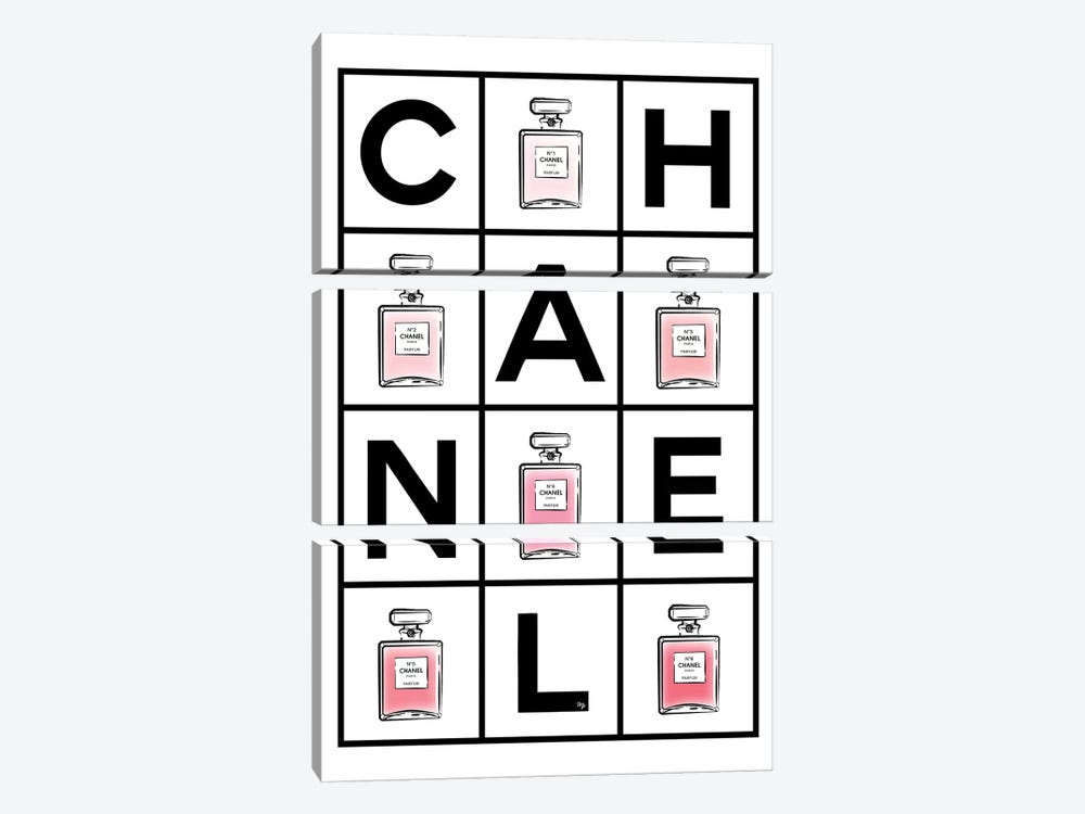 Chanel Perfumes 3-piece Canvas Art