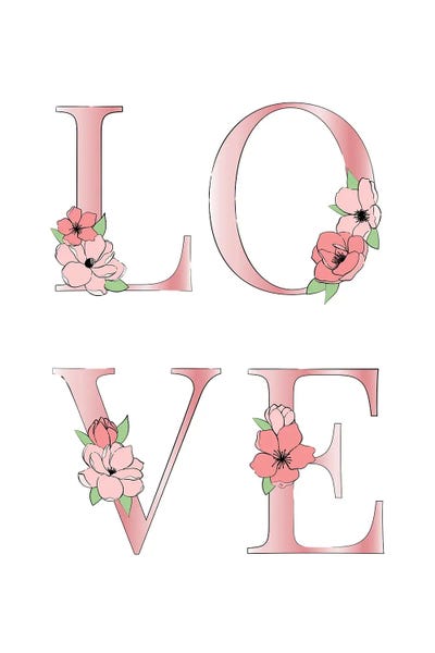 Romantic Bedroom (Love): Love Bloom by Martina Pavlova