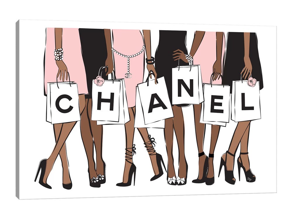 Gerelateerde afbeelding  Chanel wall art, Fashion wall art, Girly art