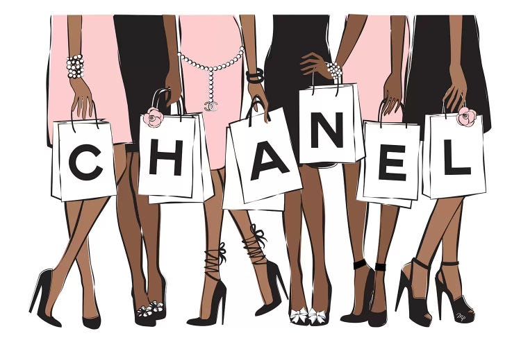 Chanel Shopping II by Martina Pavlova wall art