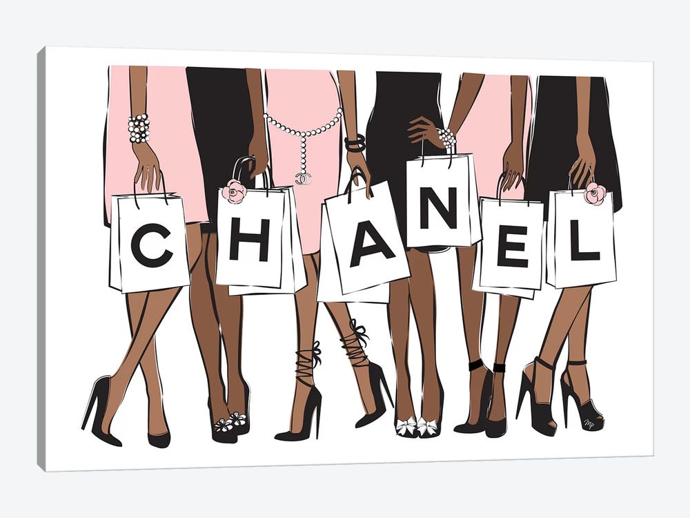 Chanel Shopping II by Martina Pavlova 1-piece Art Print