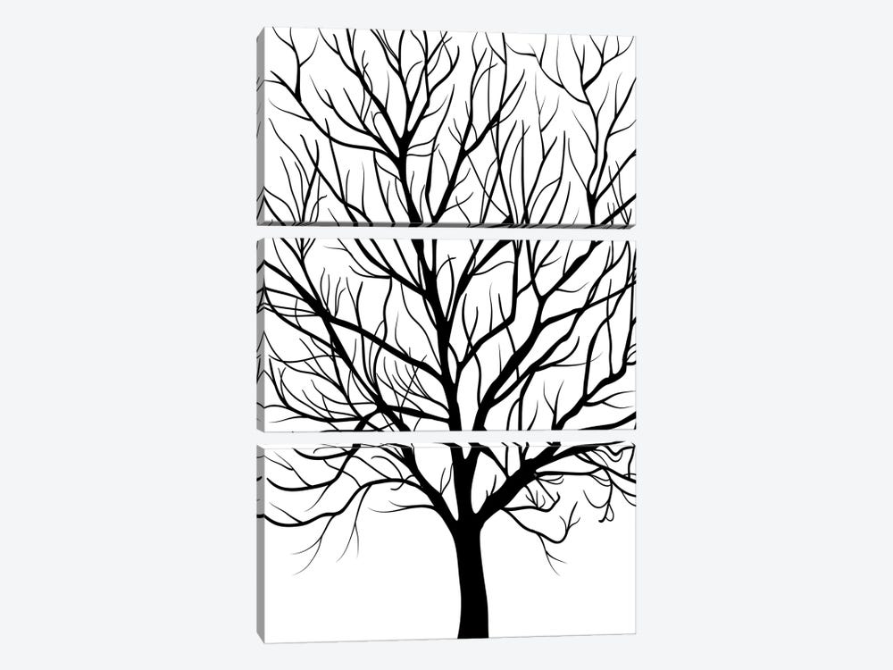 Winter Tree by Martina Pavlova 3-piece Canvas Print