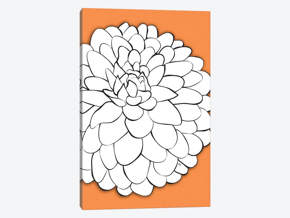 Chrysanthemum Orange by Martina Pavlova 1-piece Art Print