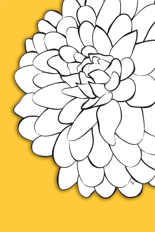 Chrysanthemum Yellow by Martina Pavlova wall art