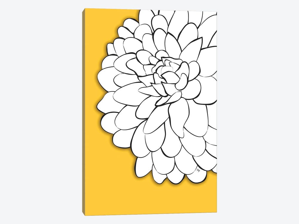 Chrysanthemum Yellow by Martina Pavlova 1-piece Canvas Wall Art