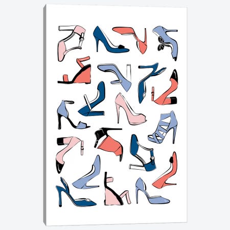 Colorful Shoes Canvas Print #PAV67} by Martina Pavlova Art Print