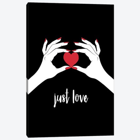 This Heart Love Canvas Print #PAV685} by Martina Pavlova Canvas Wall Art