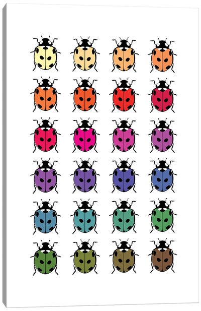Ladybirds Canvas Art Print - Ladybug Art