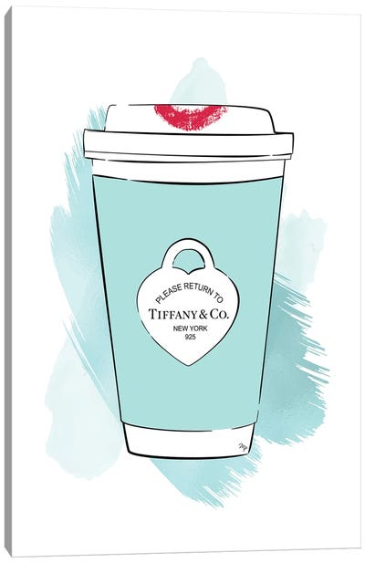 Tiffanys Drink Canvas Art Print - Food & Drink Typography